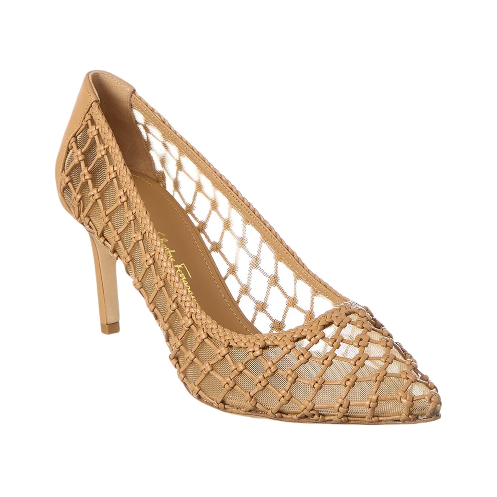 Ferragamo Ilary N70 женские туфли-лодочки бежевые Salvatore Ferragamo