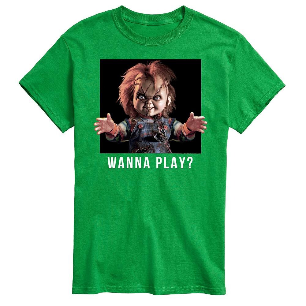 

Футболка с рисунком Big & Tall Chucky Play Licensed Character, зеленый