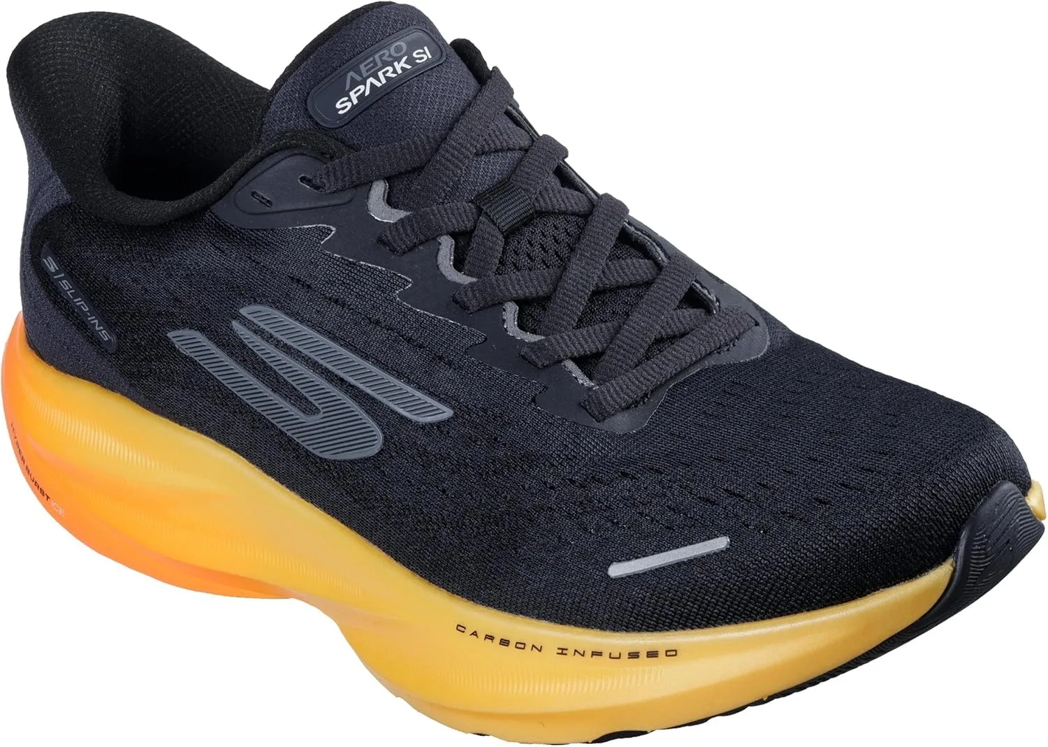 Мужские кроссовки Skechers Aero Spark Hands Free без шнурков, угольный