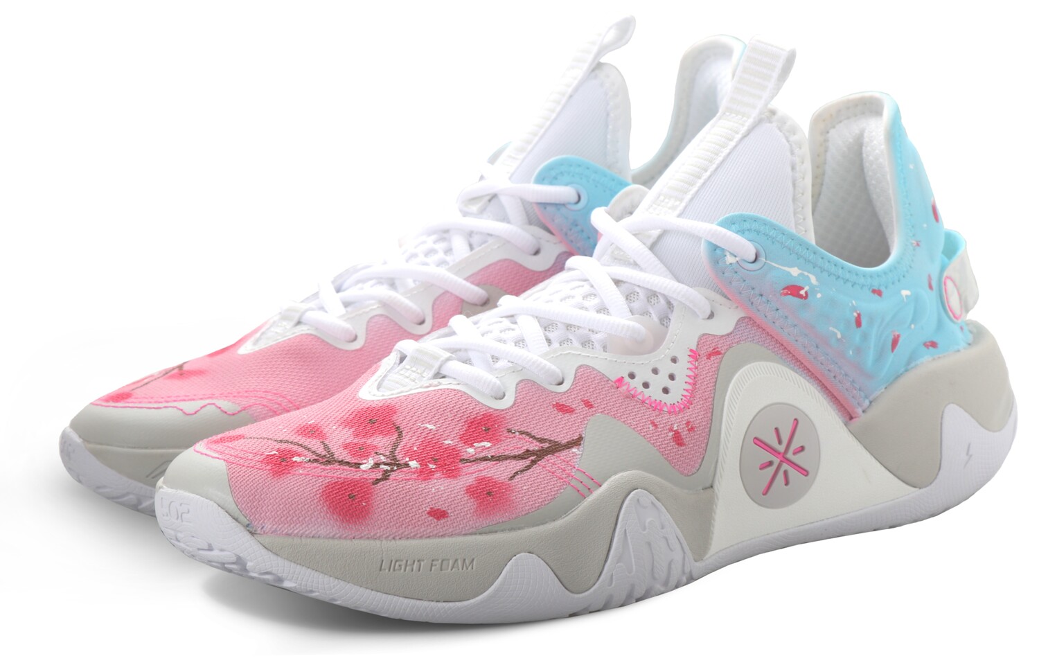 

Баскетбольные кроссовки WAY OF WADE мужские низкие, синие, розовые Lining