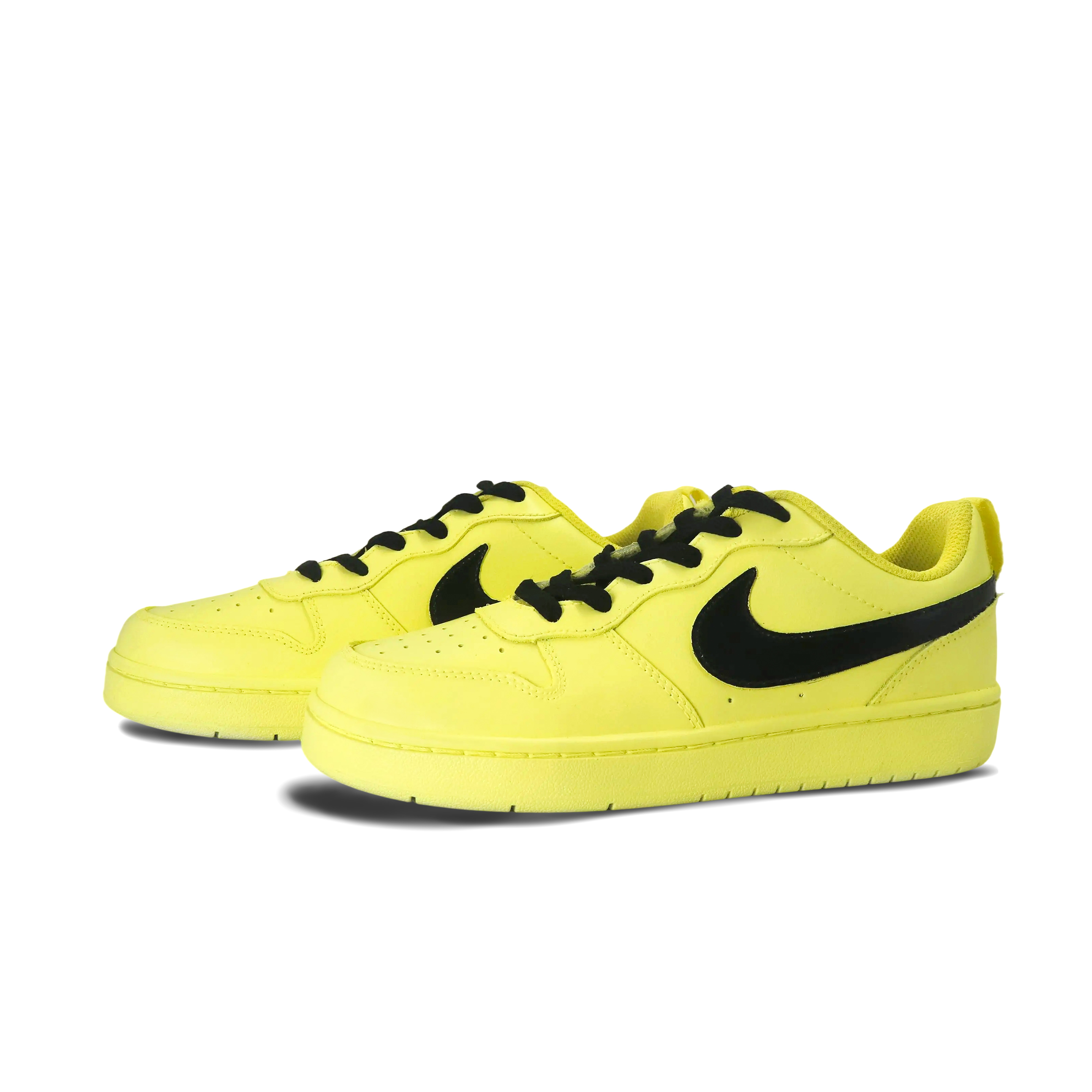 Детские скейтерские кроссовки Court Borough для младших школьников Nike, черный/желтый — фото 3