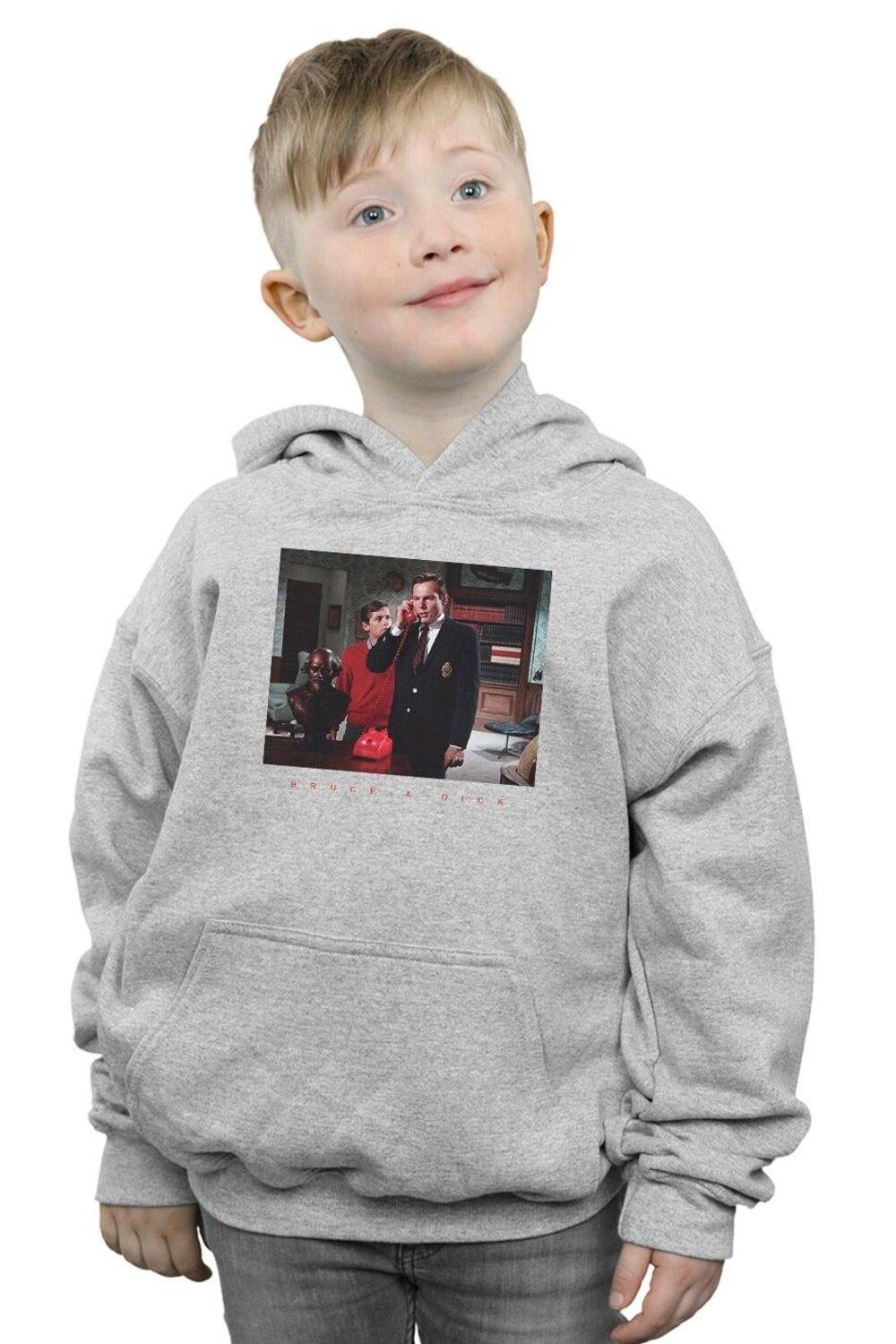 

Толстовка с фотографией Брюса и Дика из сериала Бэтмен DC Comics, серый