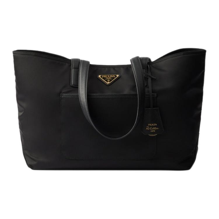 

Prada Сумка-шоппер Re Edition из полиамида, сумка для покупок, дамская сумочка, сумка через плечо, средняя, женская, черная