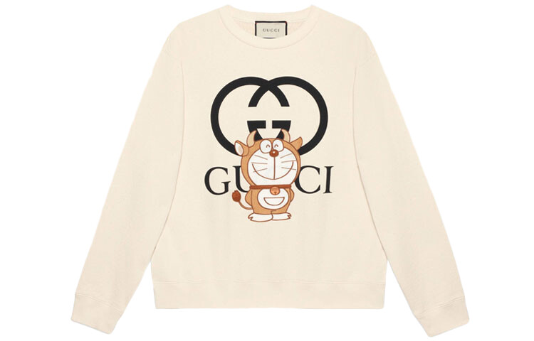 

Doraemon X Толстовка мужская цвета слоновой кости Gucci, белый