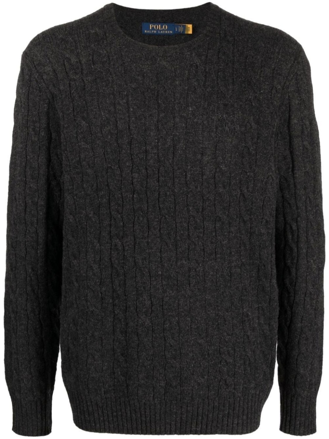 

Polo Ralph Lauren кашемировый джемпер фактурной вязки, серый