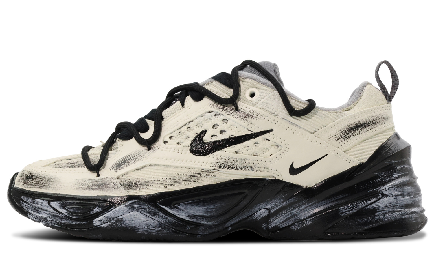 

M2K Tekno амортизация, износостойкие низкие массивные кроссовки unisex beige Nike, экрю