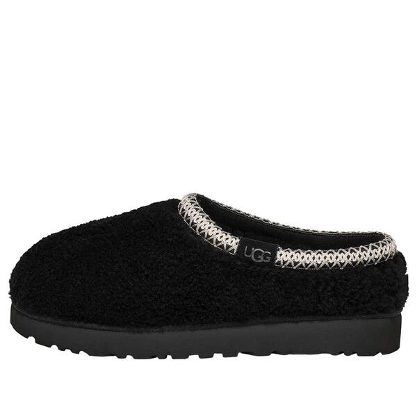 Тапочки тасман макси кудрявый тапок Ugg, черный