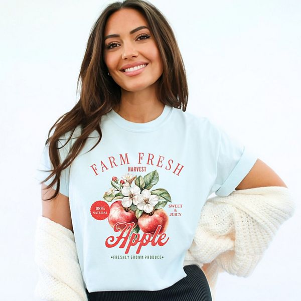 

Футболка garment dyed Farm Fresh Apples Simply Sage Market, Chambray, Зеленый, Футболка garment dyed Farm Fresh Apples Simply Sage Market, Chambray