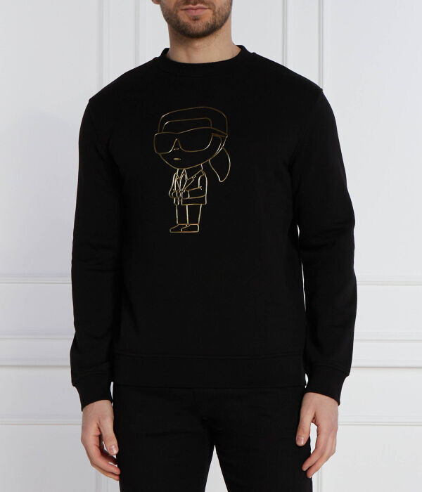 

Толстовка Karl Lagerfeld Regular Fit с принтом, черный