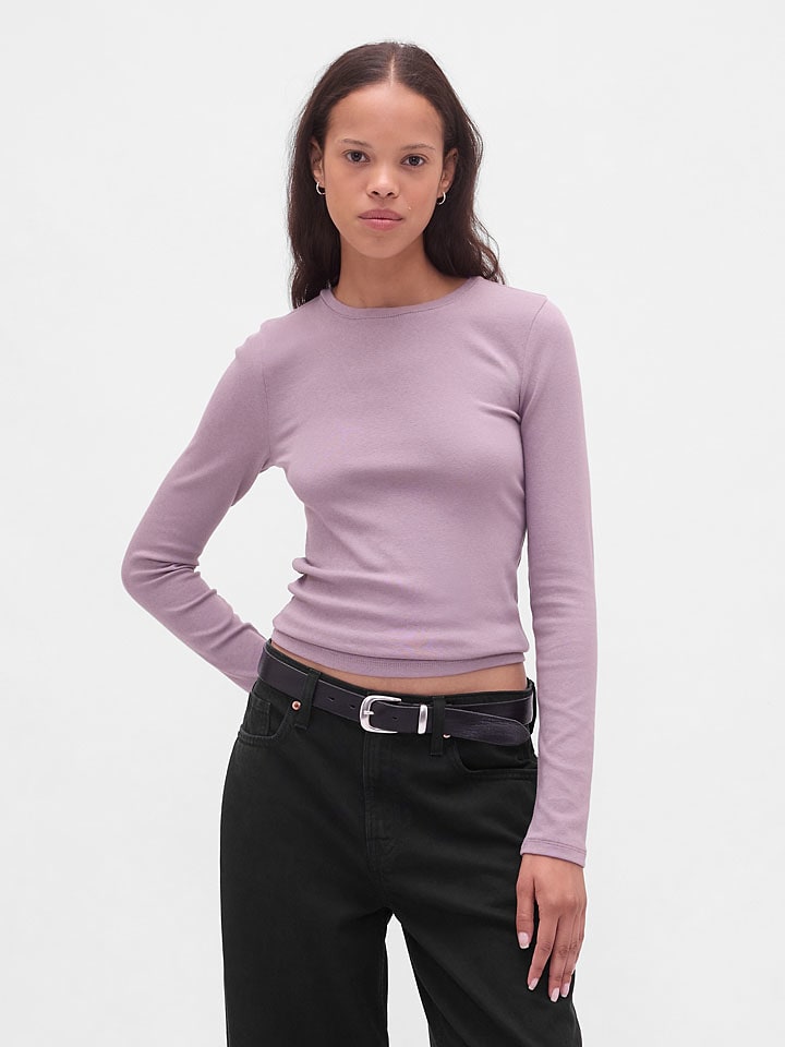 

GAP Футболка с длинными рукавами розового цвета