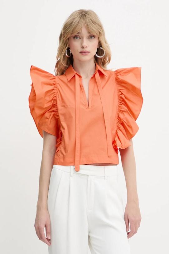 

Хлопковая блузка SUHAT Silvian Heach, оранжевый