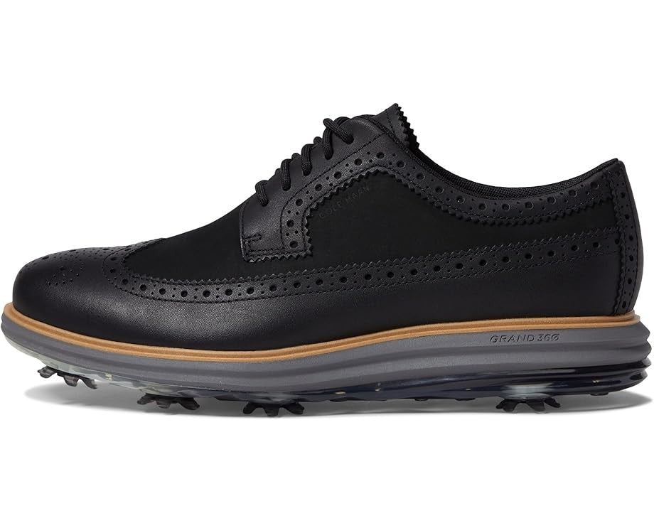 Мужские водонепроницаемые кроссовки для гольфа Cole Haan Originalgrand, черные, натуральные, GAL230 Cole Haan, черный — фото 2