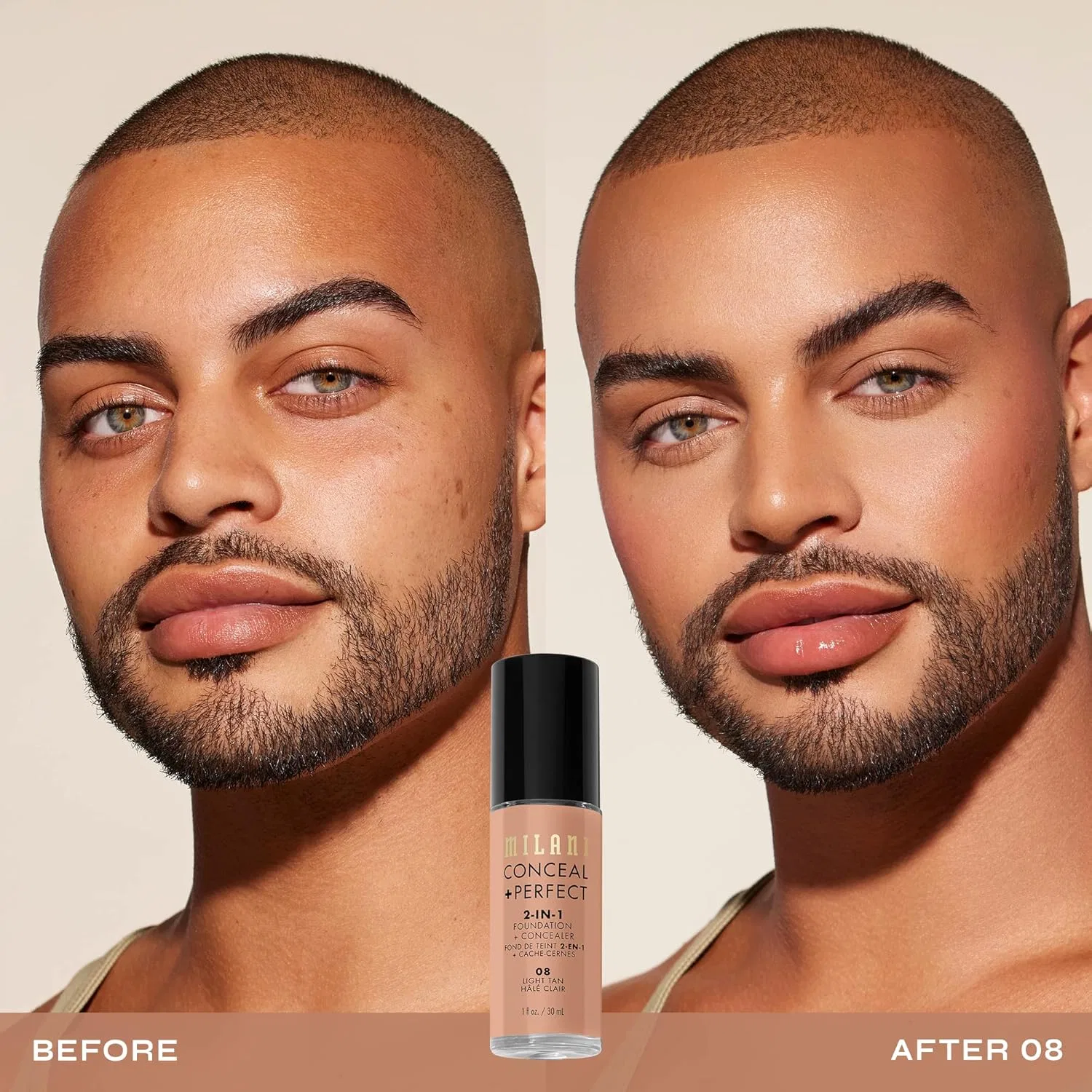 Тональная основа и консилер MILANI Conceal + Perfect 2-In-1 Milani, Lightly Tanned — фото 3