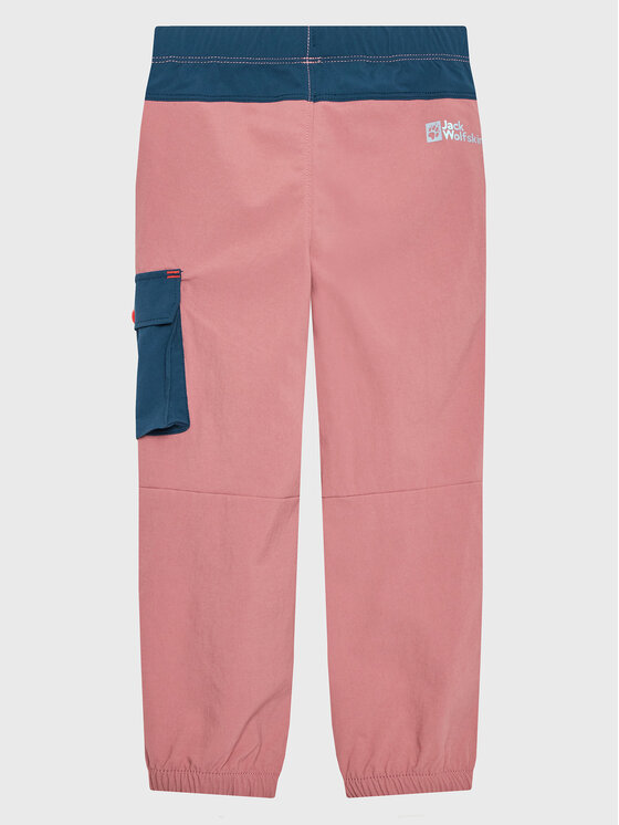 Брюки для активного отдыха regular fit Villi Stretch 1610011 Jack Wolfskin, розовый — фото 2