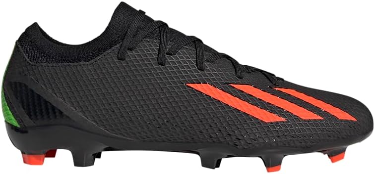 Футбольные бутсы Adidas X Speedportal.3 для взрослых, универсальные, для твердого грунта, черный/красный/зеленый — фото 3