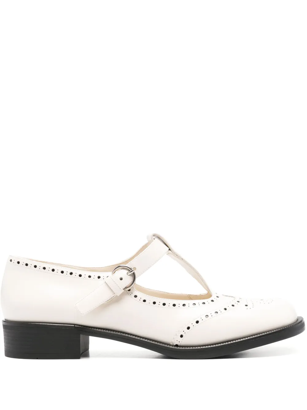 Лоферы на каблуке MIU MIU, белый