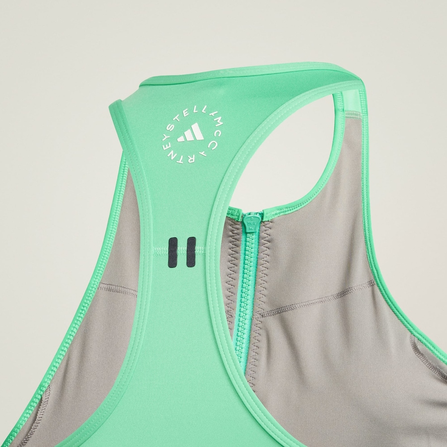 Спортивный топ ADIDAS BY STELLA MCCARTNEY High Neck Crop, зеленый/мятный — фото 3