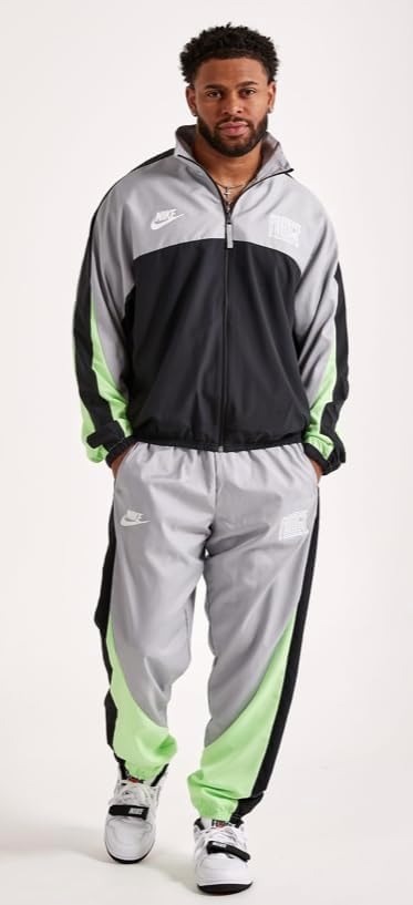 Баскетбольные брюки Nike Mens Starting 5 Warm Up, свободный крой, Gray/Black 013 — фото 3