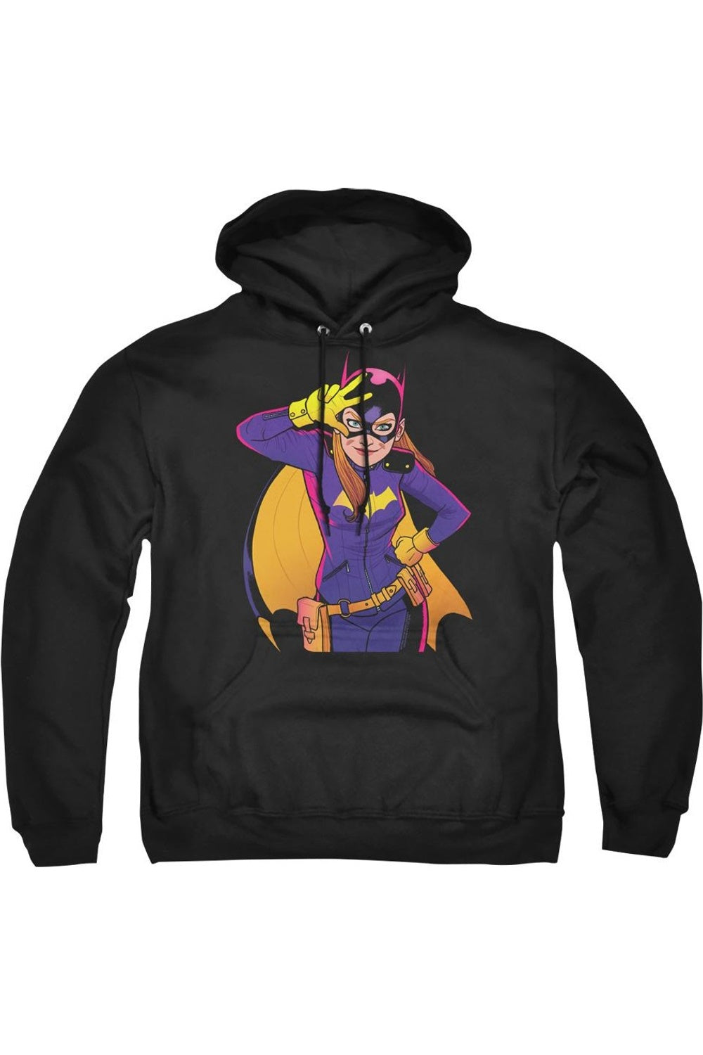

Batman Batgirl Moves Adult Pull Over Hoodie / Толстовка с капюшоном Gildan, черный