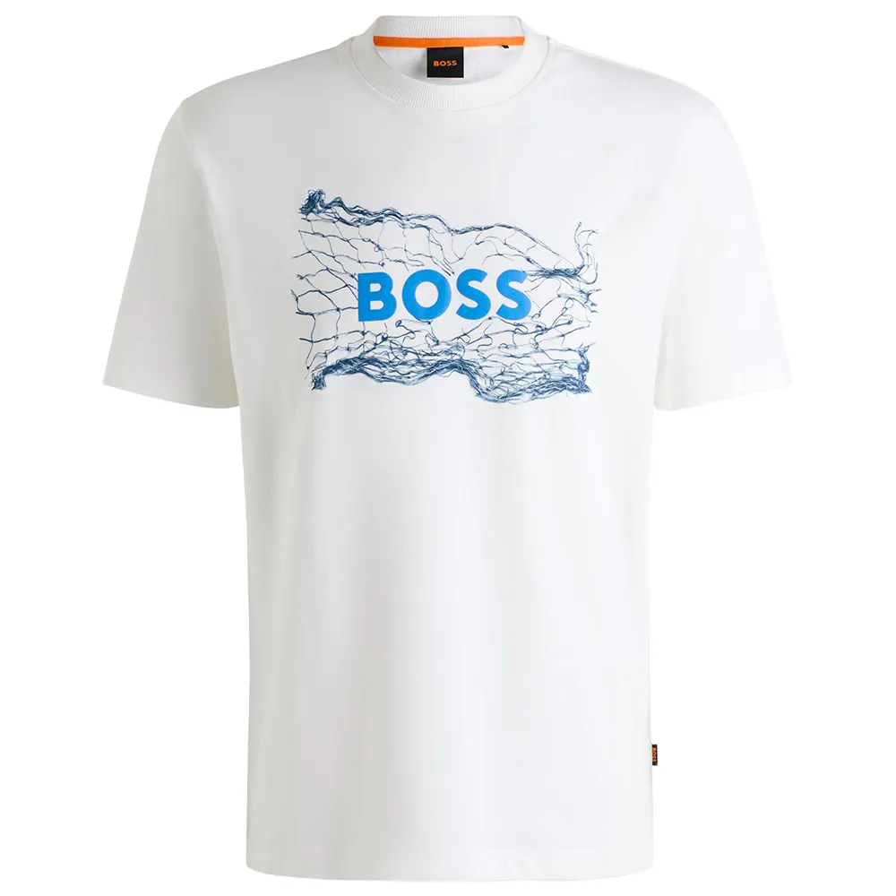 

Футболка с коротким рукавом BOSS Logospace 01, белый