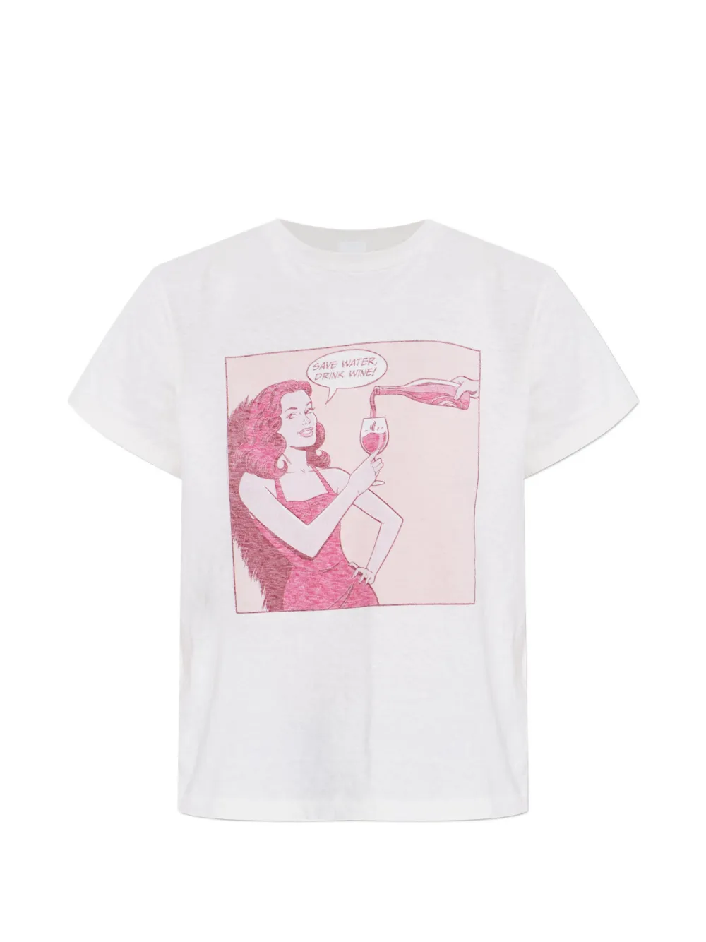 

Футболка с принтом RE/DONE, белый