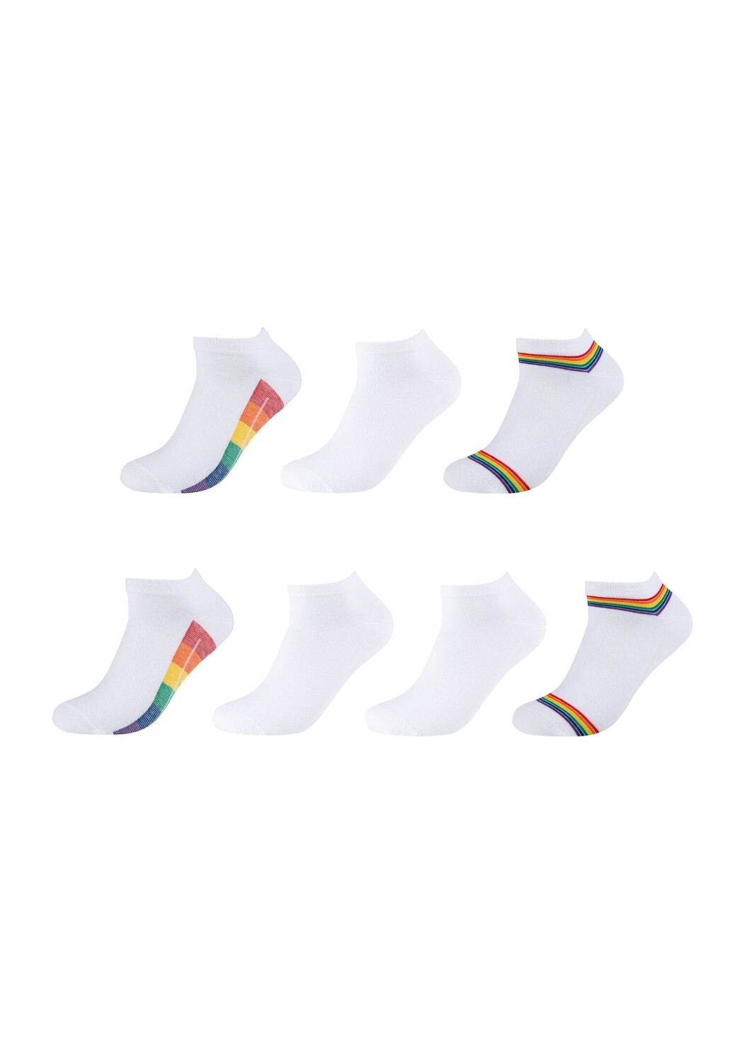 

Носки camano Sneaker 7 шт ca soft, цвет rainbow