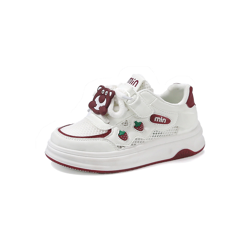 

Противоскользящие дышащие низкие кроссовки для скейтбординга для детей FIRS Kids, бургундия