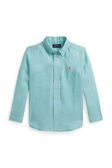 Рубашка льняная lniana Polo Ralph Lauren, синий