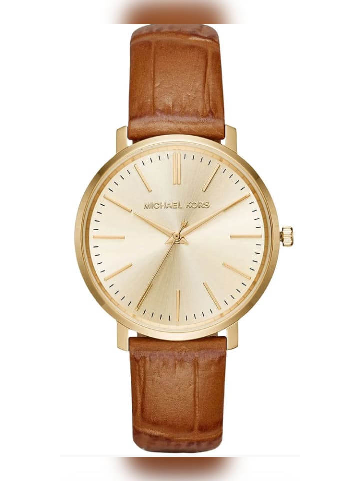 

Michael Kors Женские часы коричневого цвета, кожаный ремешок, модель: MK2496 Jaryn Lady