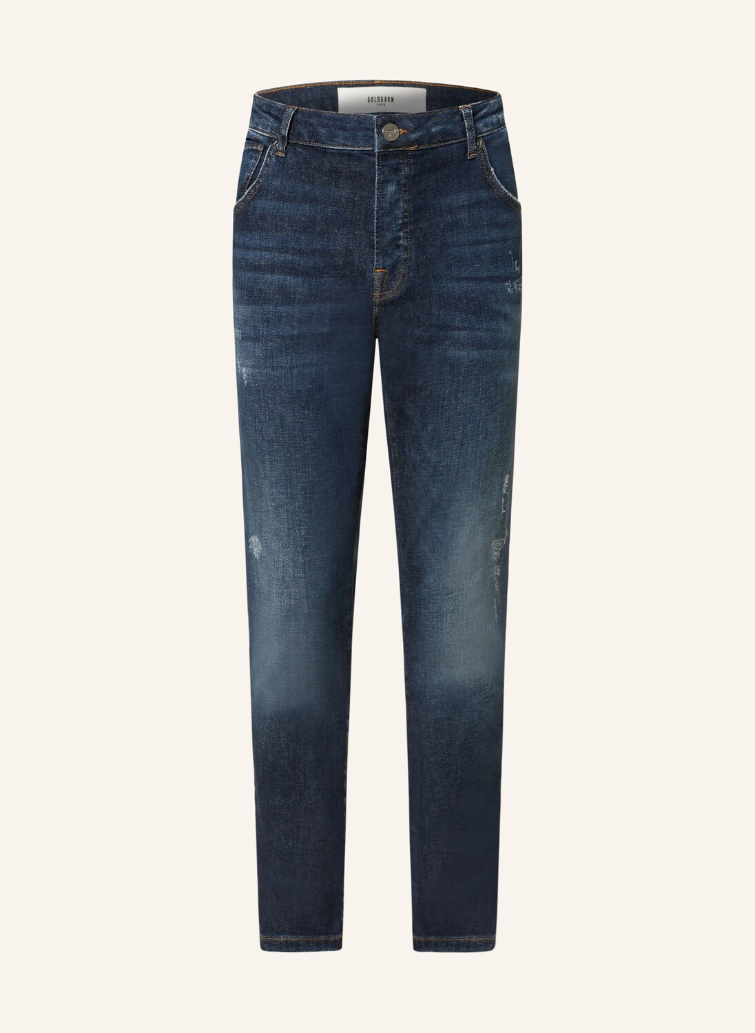 

Джинсы шейного кроя укороченного кроя Goldgarn Denim, синий