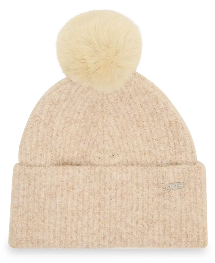 

Женская шапка-бини Caught Brushed Fine Rib Knit Steve Madden, загар/бежевый