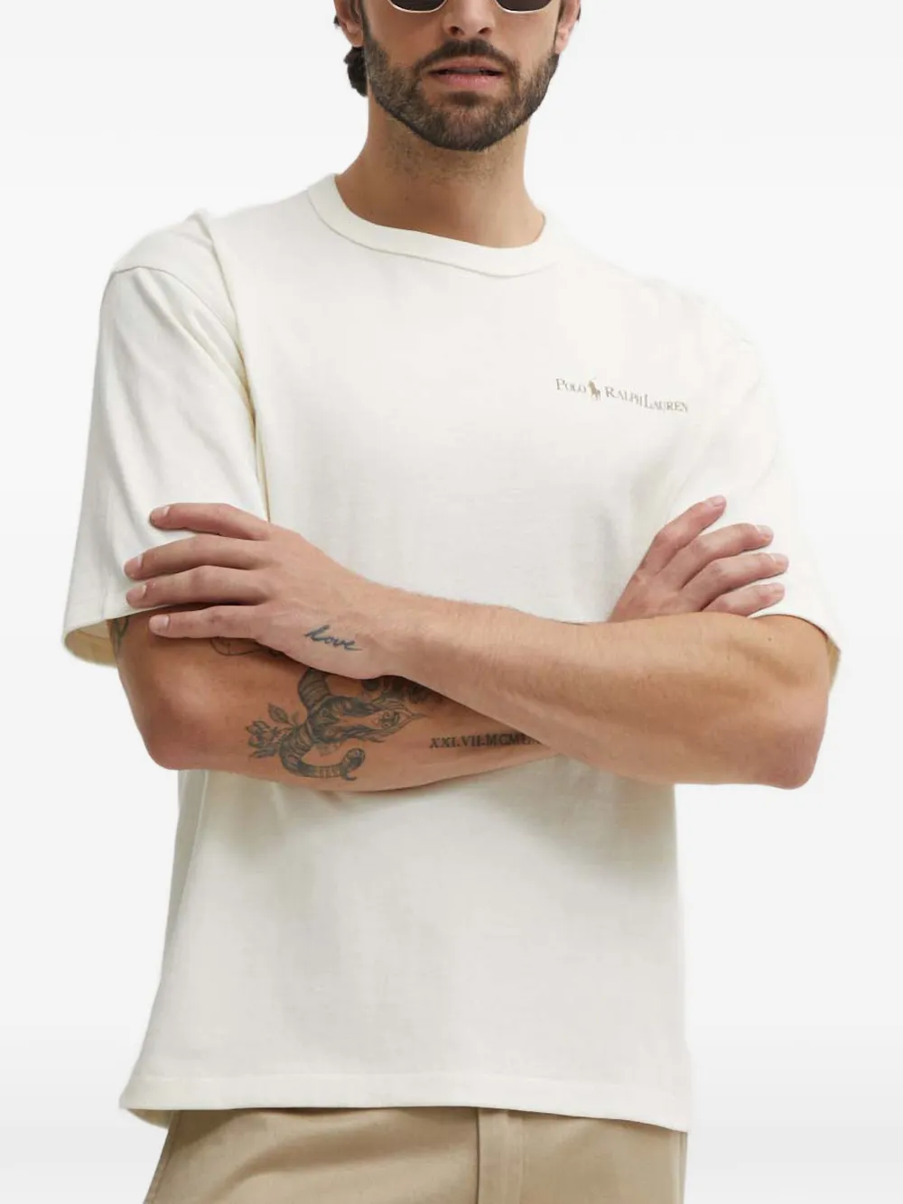 

Футболка с логотипом Polo Ralph Lauren, бежевый