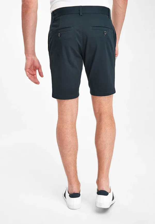 Брюки чинос Next, Slim fit stretch chino shorts, синий — фото 2
