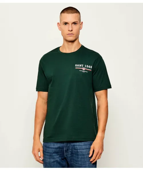 

Футболка Regular fit Gant, зеленый