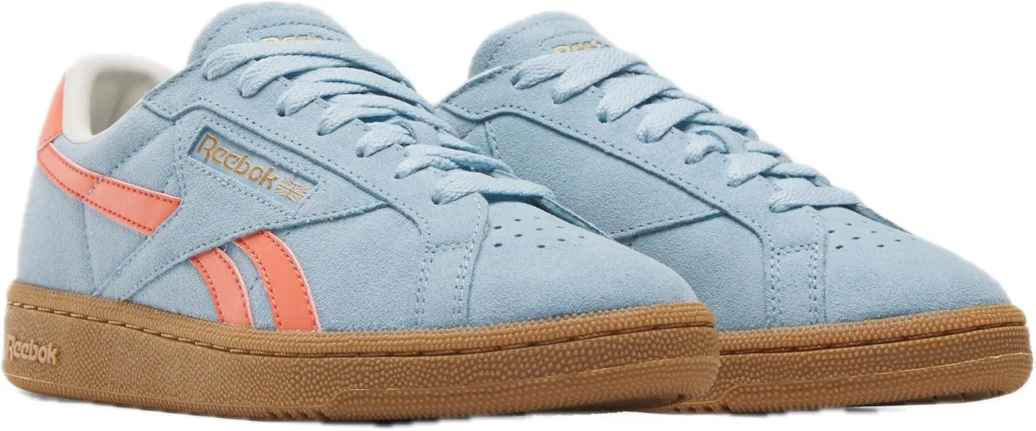 Кроссовки теннисные Reebok Club C Grounds, Soft Blue/Supercharged Coral/Gum — фото 2