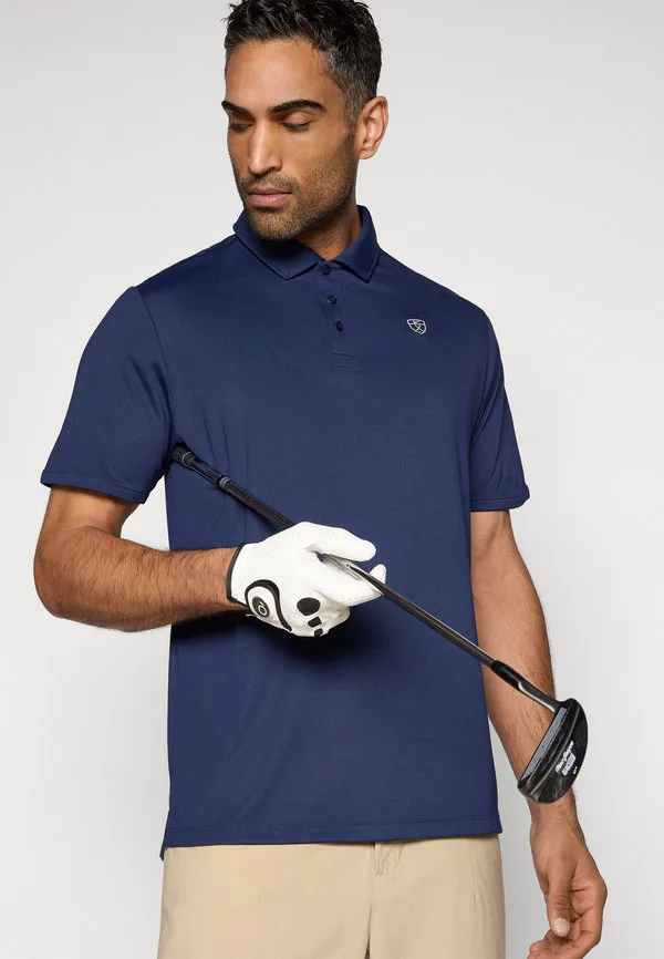 Однотонная рубашка поло par Nike Golf, College Navy/White — фото 4