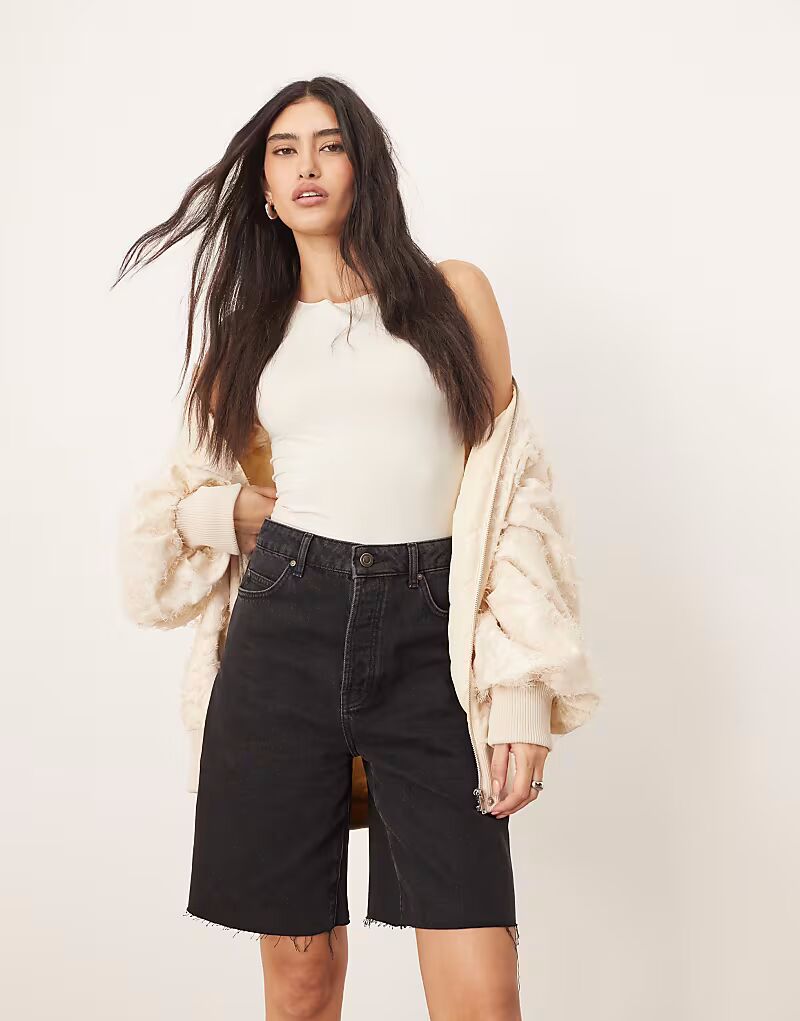 

Джинсовые шорты свободного кроя Wilson черного цвета Arrange