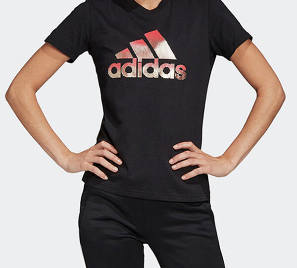 Футболка mhg bosfoil t training sports с коротким рукавом Adidas, черный — фото 3