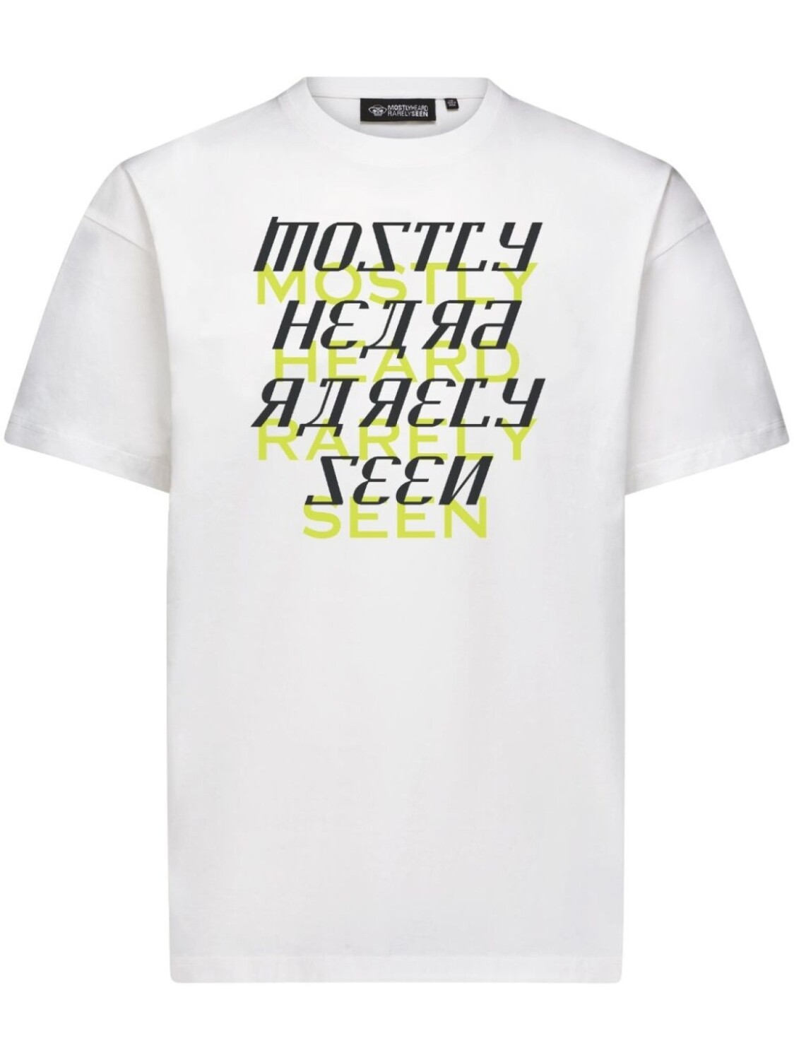 

Mostly Heard Rarely Seen футболка Shadow Text, белый