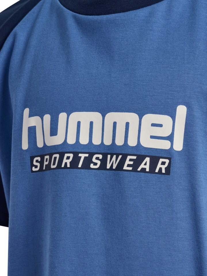 Hummel Футболка с логотипом Hmljr для девочек, голландского синего цвета — фото 3