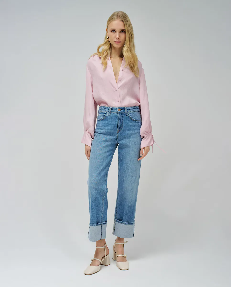 

Женские джинсы True Straight с высокой посадкой и завышенной талией Salsa Jeans, синий