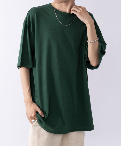 

Футболка с круглым вырезом и коротким рукавом из высококачественного хлопка United Athle, темно-зеленый