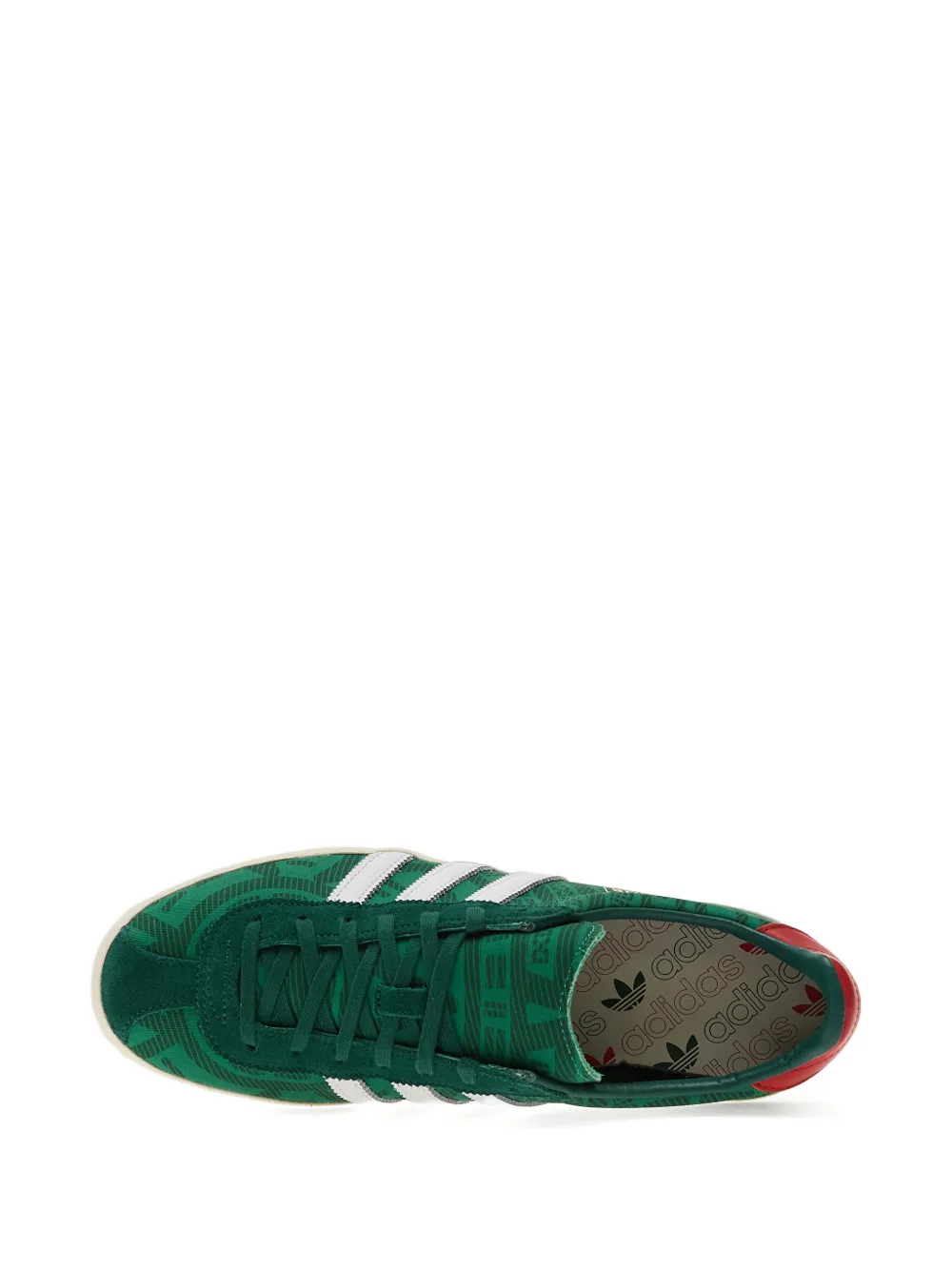 Кеды с полосатым узором Mexicana Adidas, зеленый — фото 4