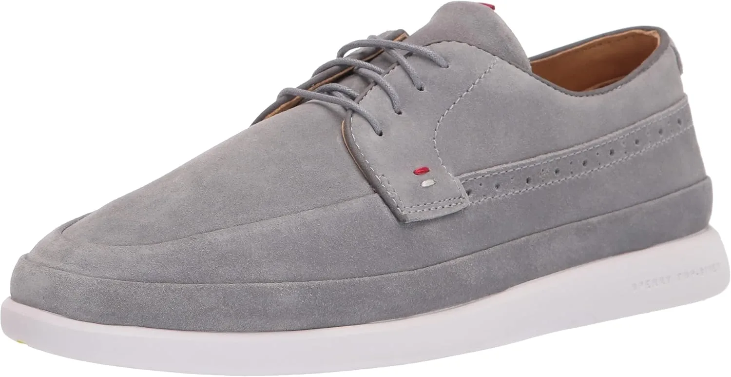 Мужские кожаные оксфорды Sperry Gold Plushwave Cabo с 4 люверсами, серый