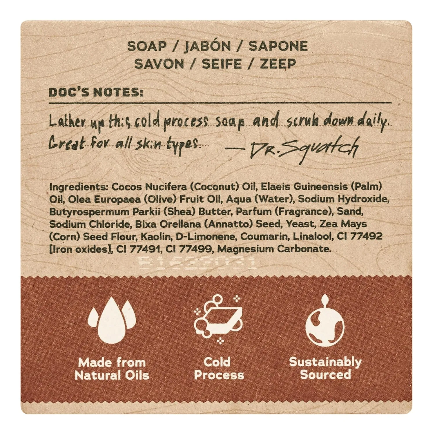 Натуральное мыло для мужчин «Wooden Barrel Bourbon» от Dr. Squatch, 5 шт. Dr. Squatch — фото 2