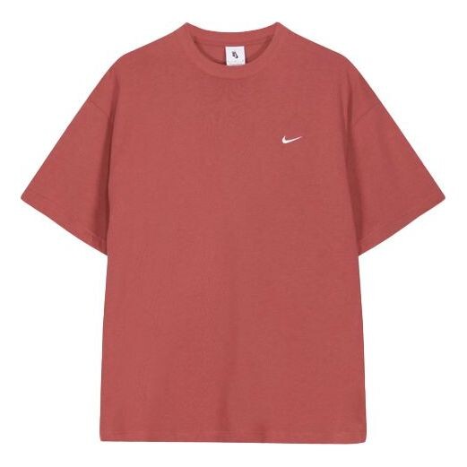 

Футболка lab solo swoosh basic sports с коротким рукавом красные Nike, красный
