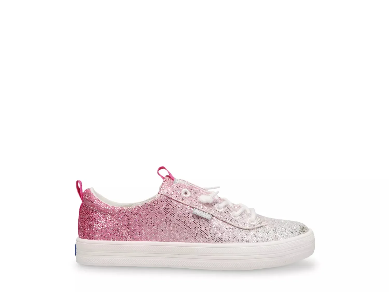 Кеды Keds Kara Slip-On - детские, розовые/серебристые — фото 2