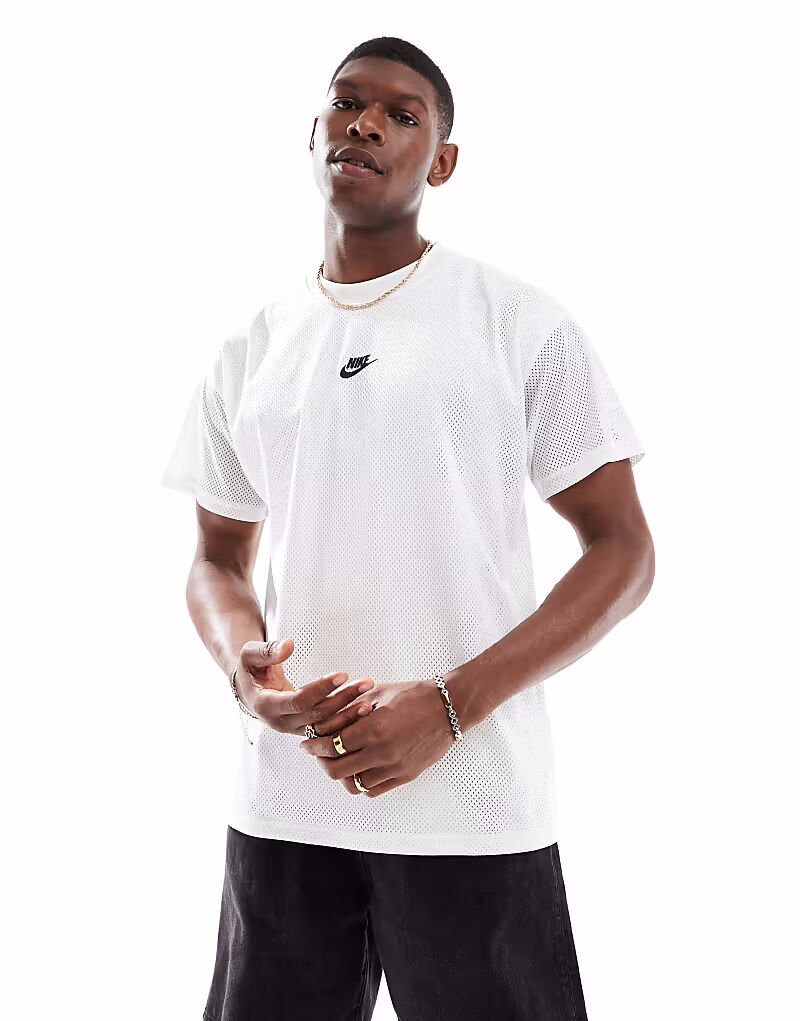 

Футболка Nike Mesh белого цвета