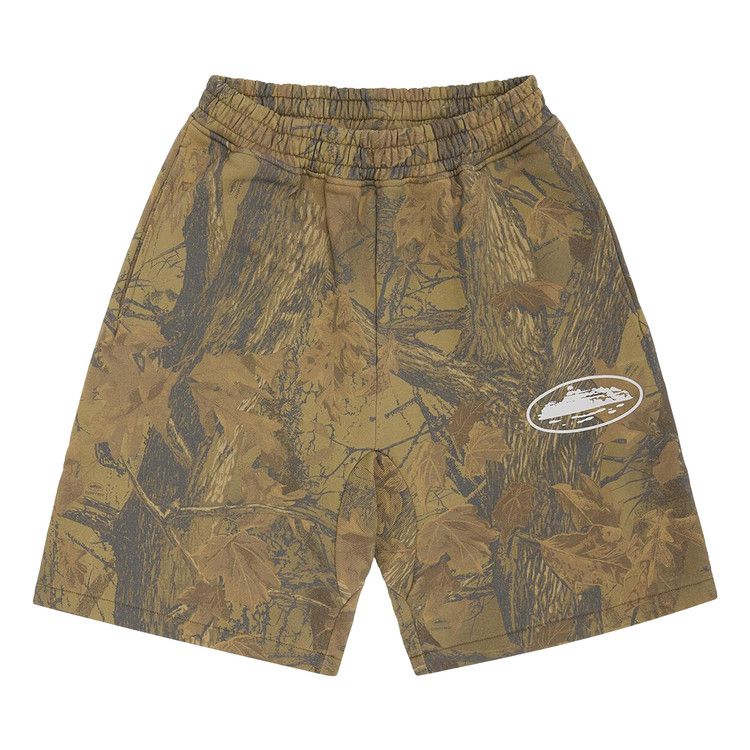

Спортивные шорты Corteiz Island Puff Print Sweatshort, Forest Camo