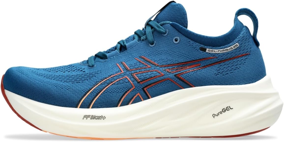 

Мужские беговые кроссовки ASICS Gel-Nimbus 26, синий/оранжевый